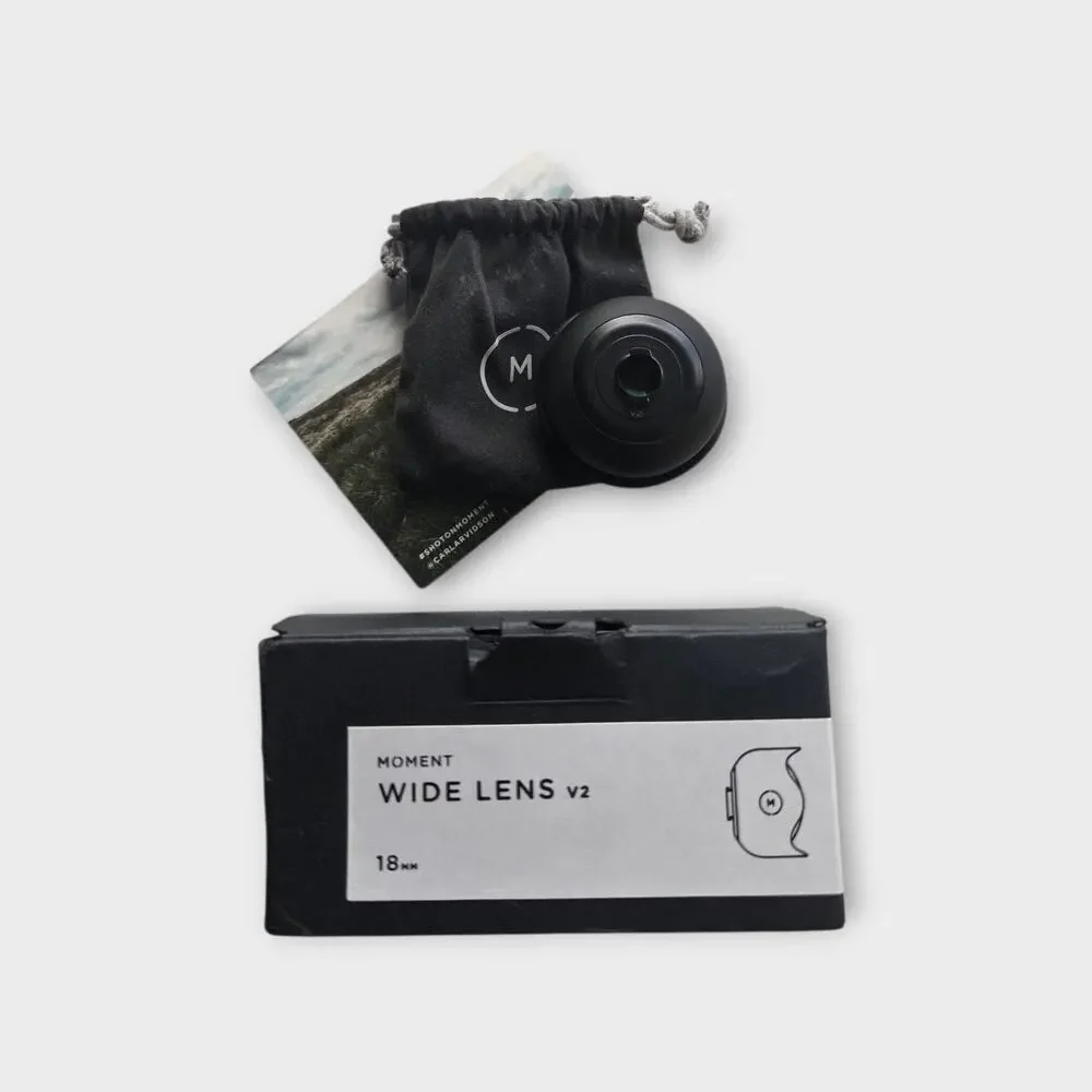Moment M Series 18mm Wide Lens Smartphone Camera Black Mobile Photography